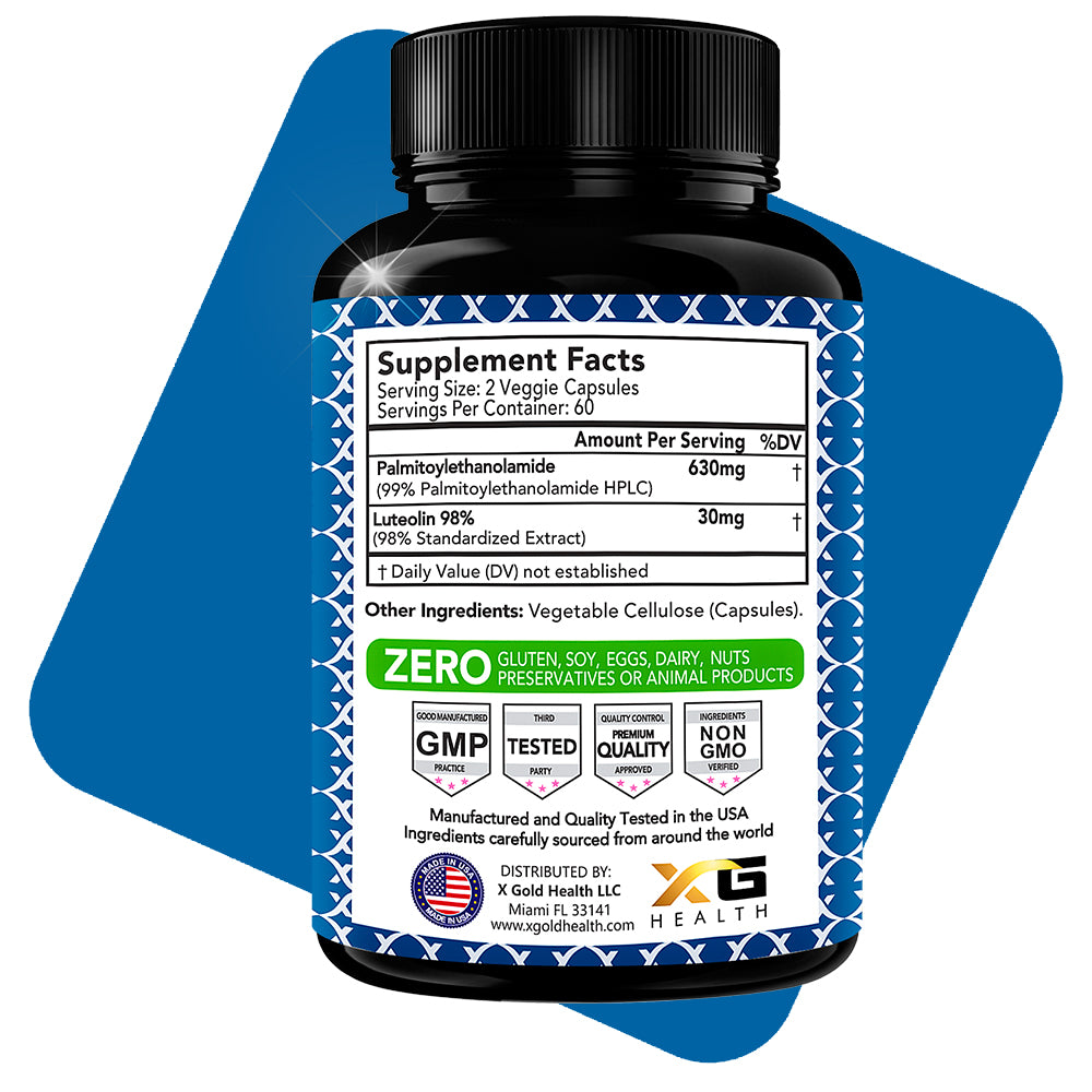 X Gold Health PEA + Luteolin: Discomfort and natural way to relieve -