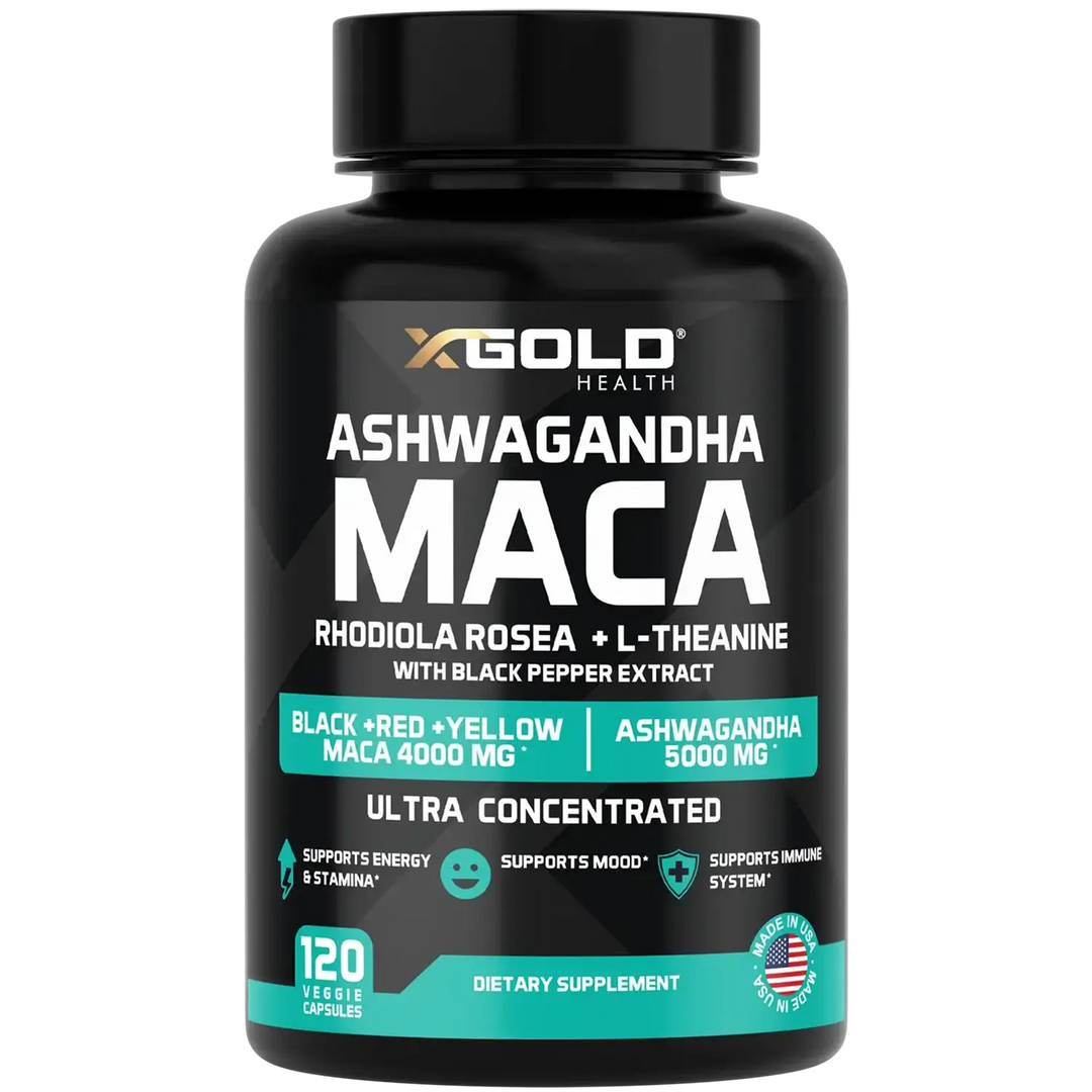 Ashwagandha, Maca Root, Rhodiola - X Gold Health
