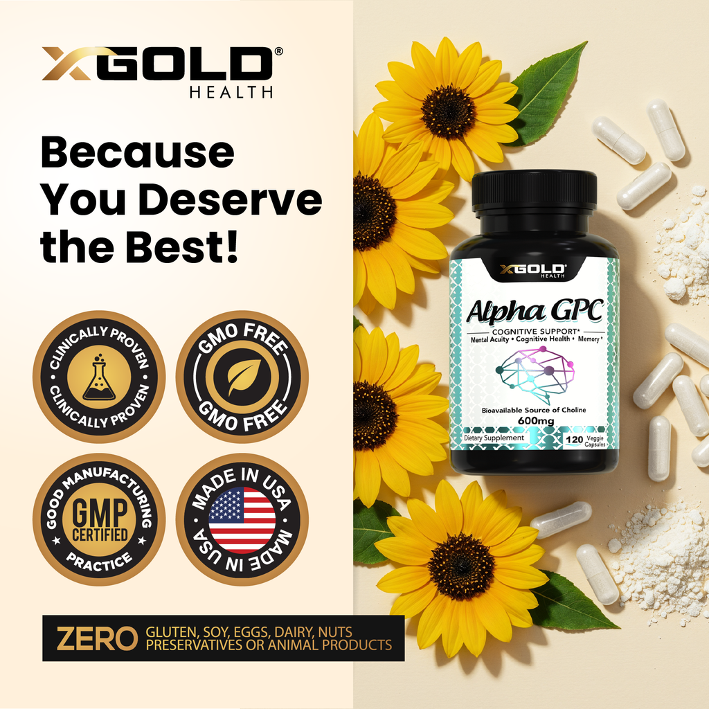 Alpha GPC Veggie Capsules – X Gold Health