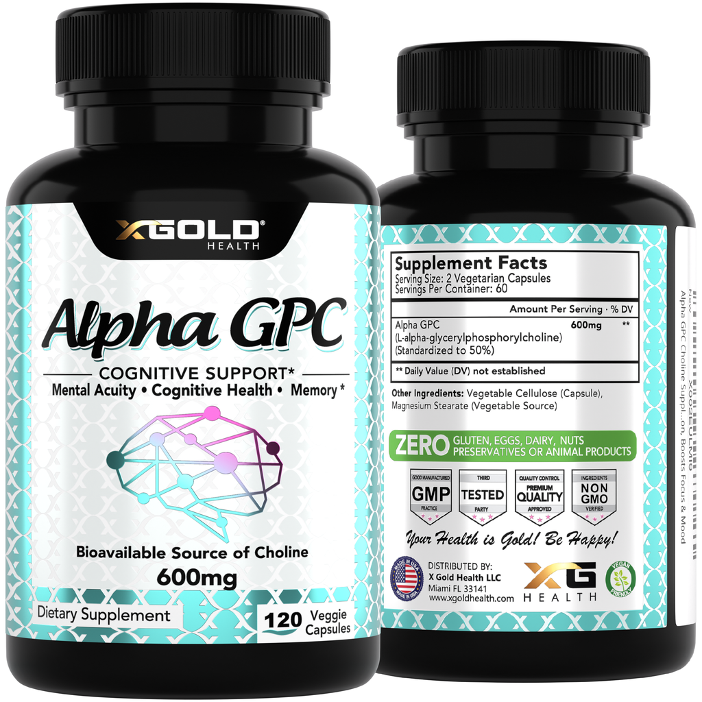Alpha GPC Veggie Capsules – X Gold Health