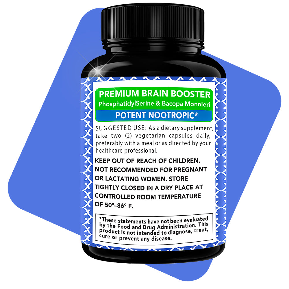 PhosphatidylSerine plus Bacopa Monnieri 400 mg 2 in 1 - X Gold Health