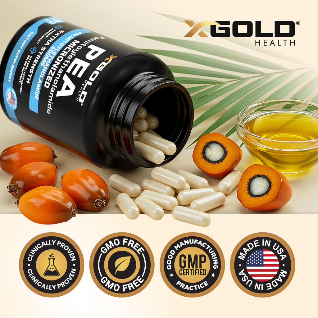 PEA 600mg – Micronized, Highly Purified & Bioavailable with