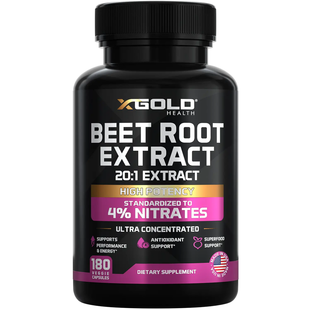Beet Root Extract - 12,000mg Highly Concentrated Nitric Oxide - X Gold Health