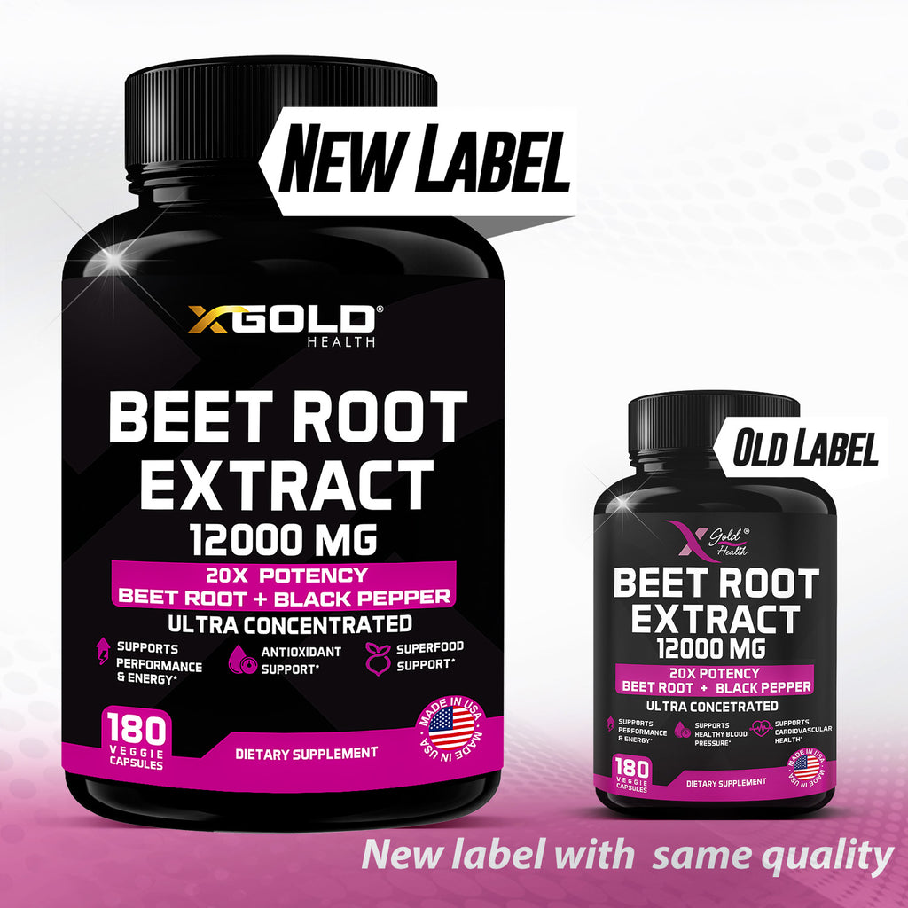 Ultra Concentrated Beet Root Extract 12000mg with High Nitrates & Black  Pepper