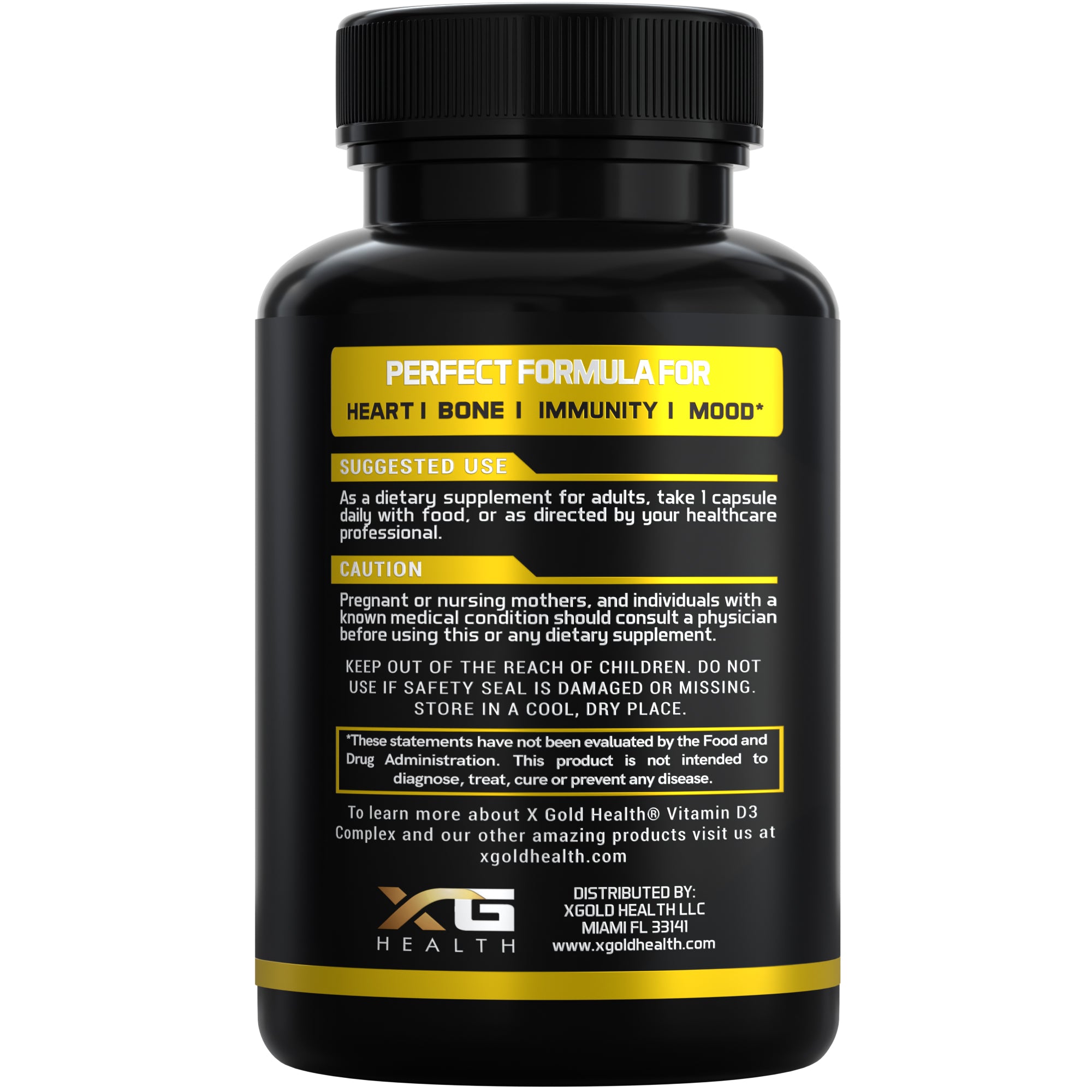 X Gold Health 8-in-1 Whole Food Immune Support Supplement – Vitamin D3 5000 IU (Plant-Based from Lichen), Vitamin K2 (MK7, MK4) & K1, Zinc, Quercetin, Elderberry, Turmeric, Ginger & Echinacea – Supports Immunity & Overall Wellness – 120 Capsules - X Gold Health