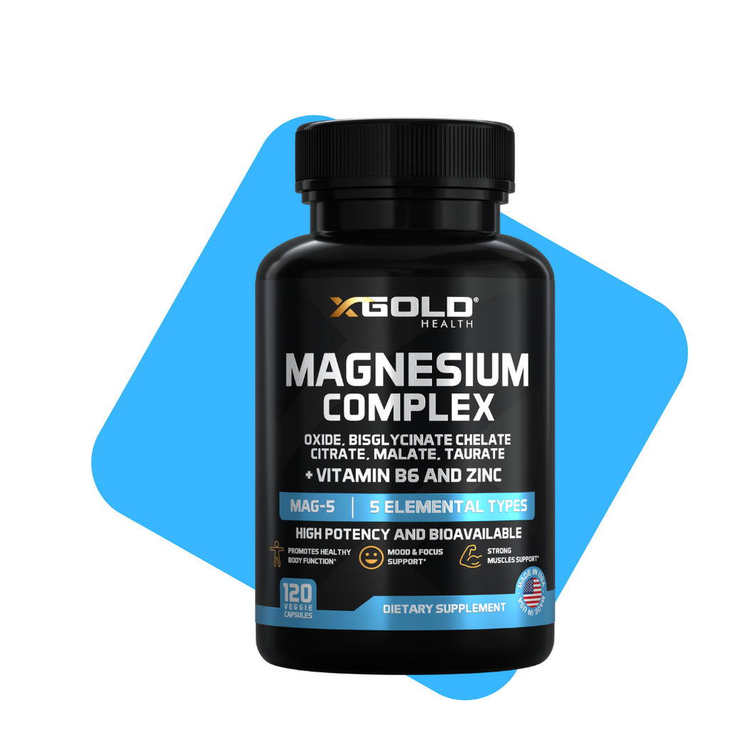 Micronized Magnesium Complex Plus B6 | Zinc Magnesium Oxide, Bisglycinate Chelate, Citrate, Malate, Taurate | Bones, Muscle, Energy, Immune System High Absorption - Made in USA