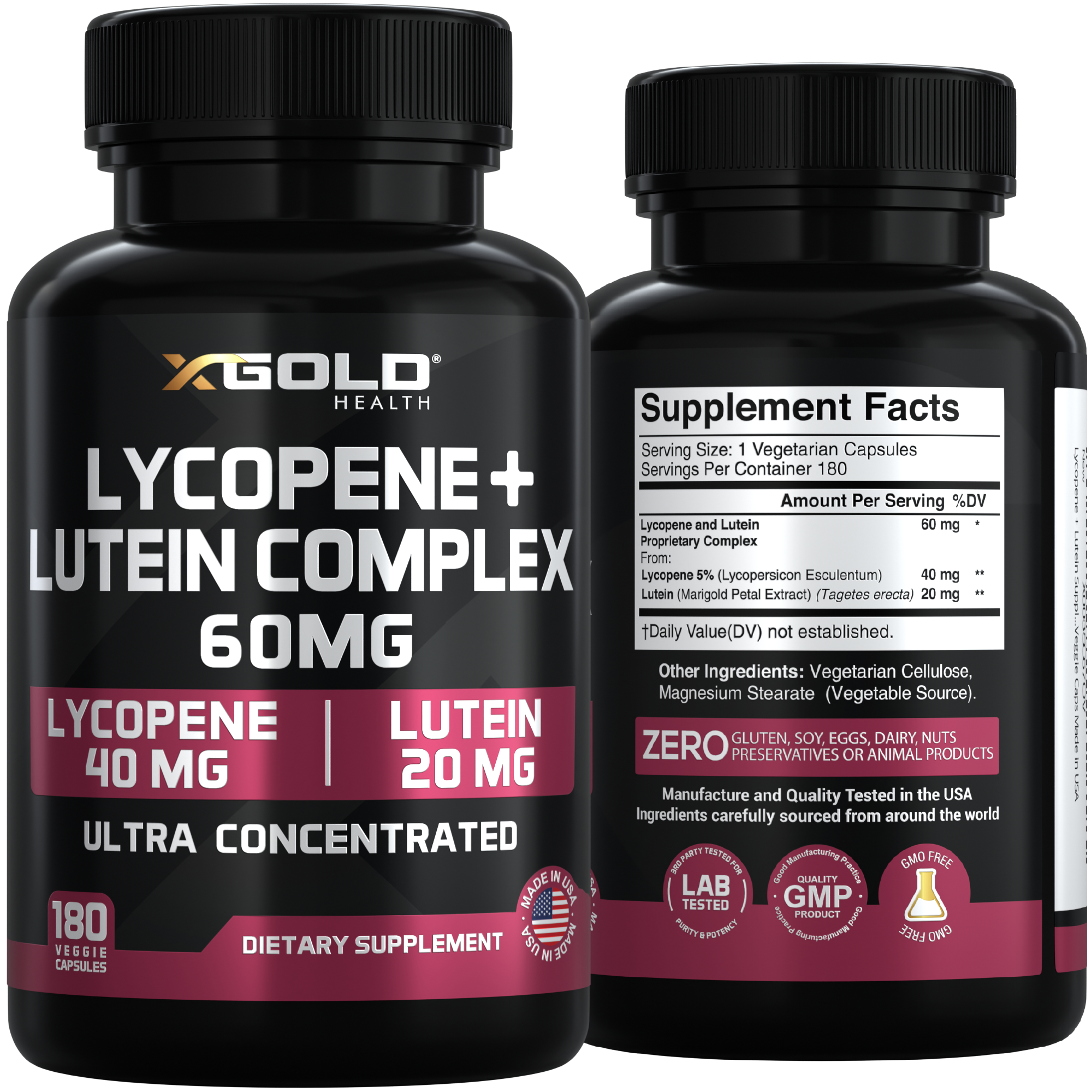 Lycopene + Lutein: Power Vision Support - X Gold Health