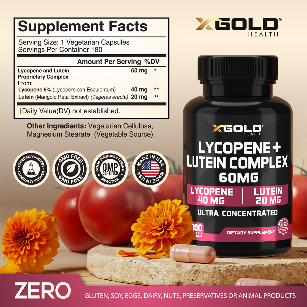 Lycopene + Lutein: Power Vision Support - X Gold Health