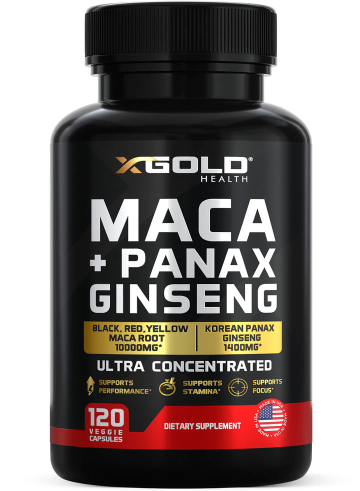 Maca Root + Korean Panax Ginseng - X Gold Health