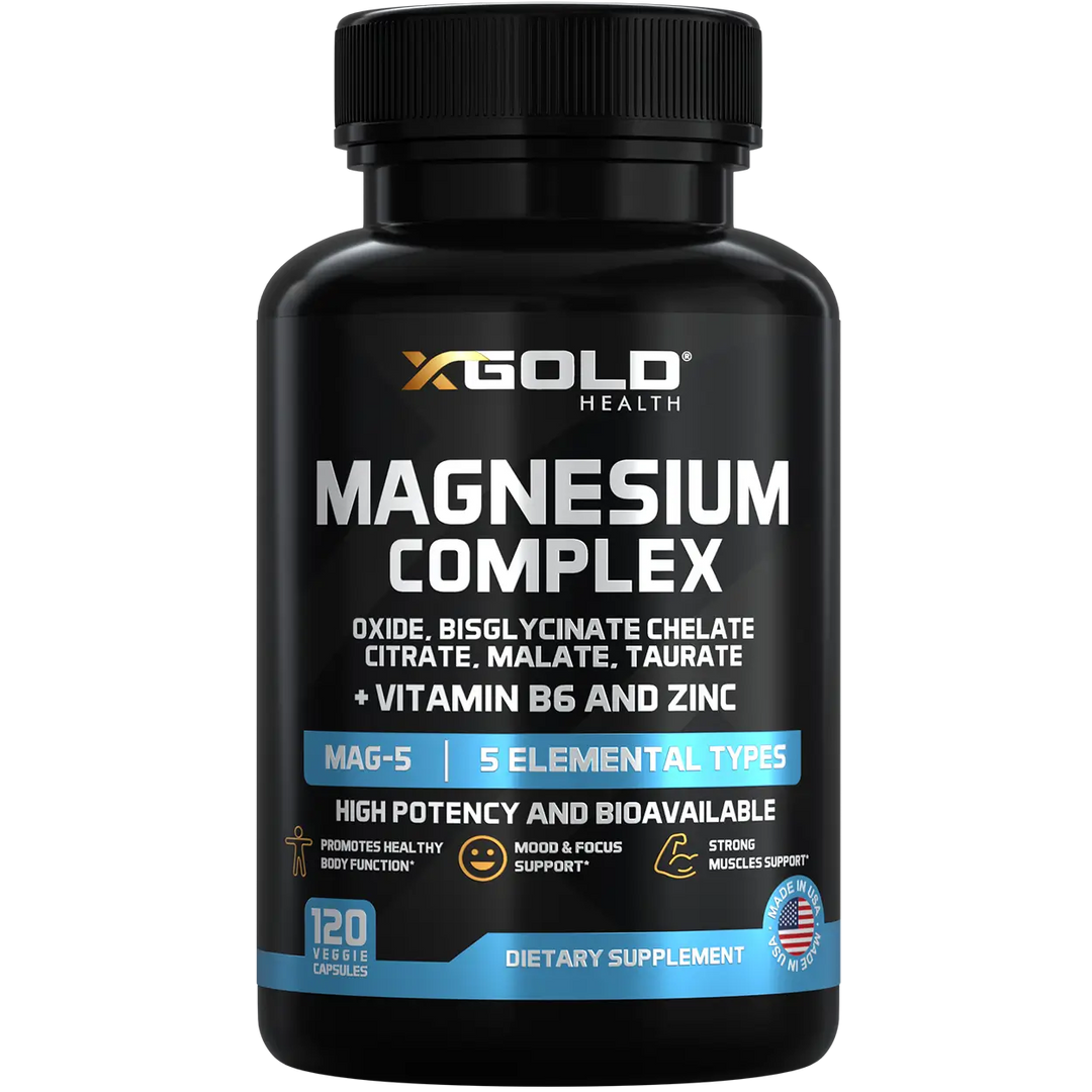 Magnesium Complex + B6: Energy, Muscle Support: Unlock Your Daily Superpower - X Gold Health
