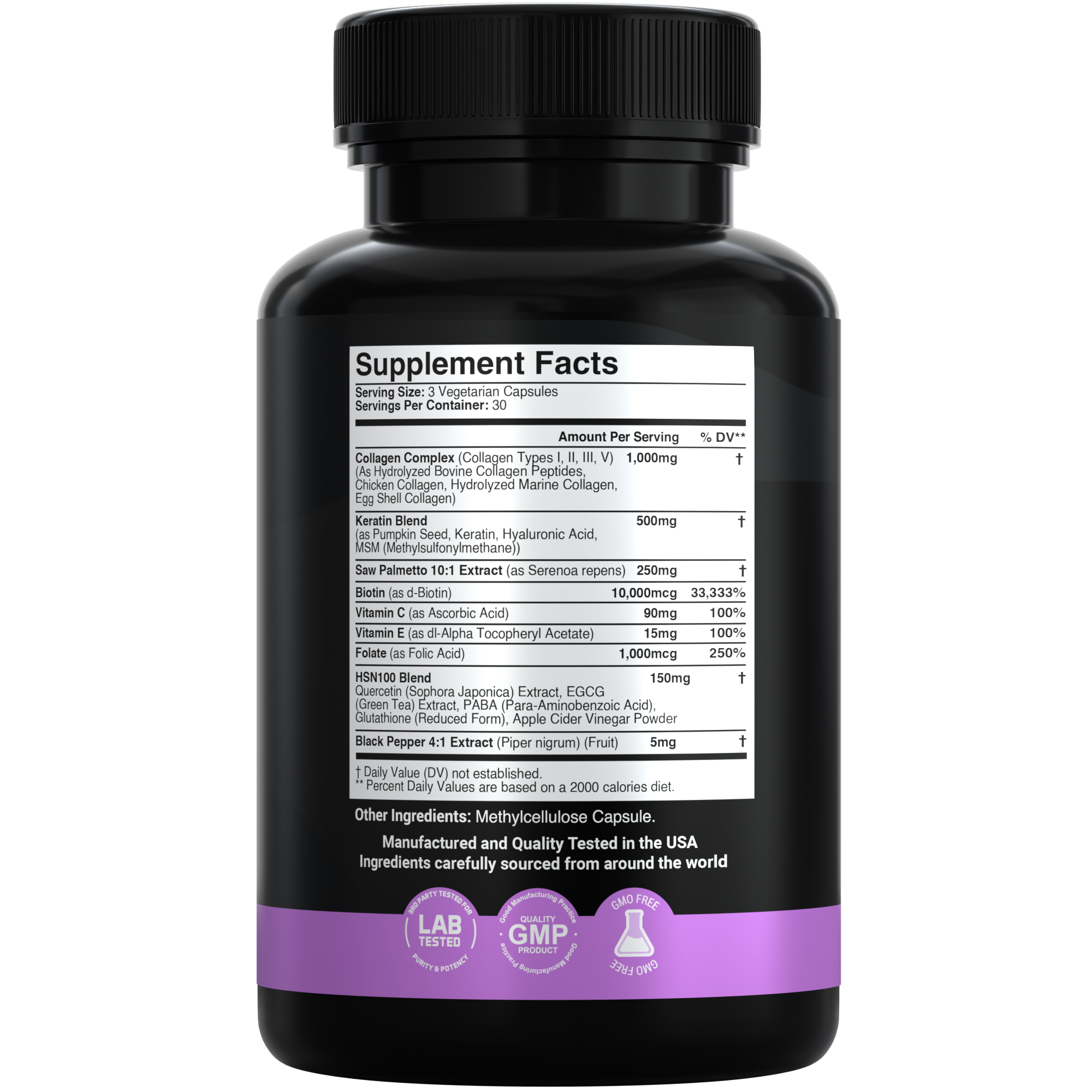 Multi Collagen & Biotin Hair, Skin & Nail Beauty Supplement - X Gold Health