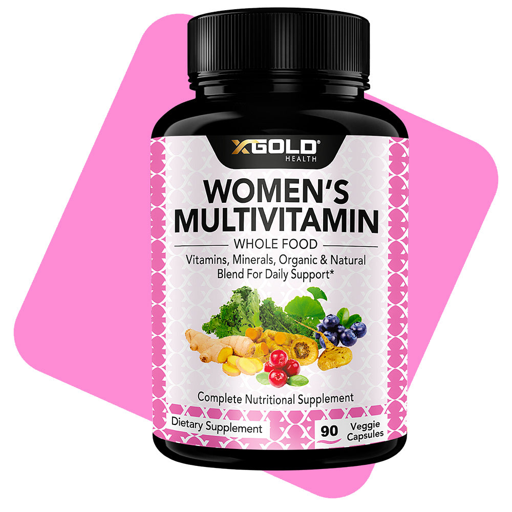 Women's Daily Multivitamin with Organic/Natural Wholefood - X Gold Health