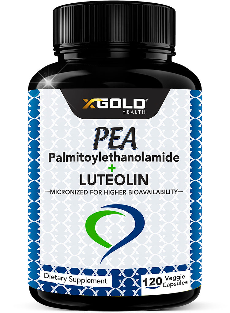 Micronized Palmitoylethanolamide (PEA) with Luteolin Supplement with Luteolin - X Gold Health