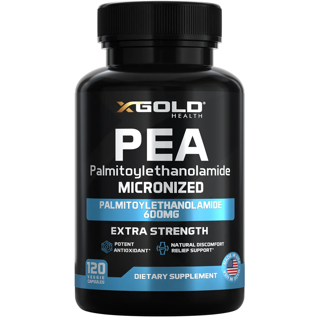 PEA 600mg – Micronized, Highly Purified & Bioavailable with Maximum Absorption. - X Gold Health