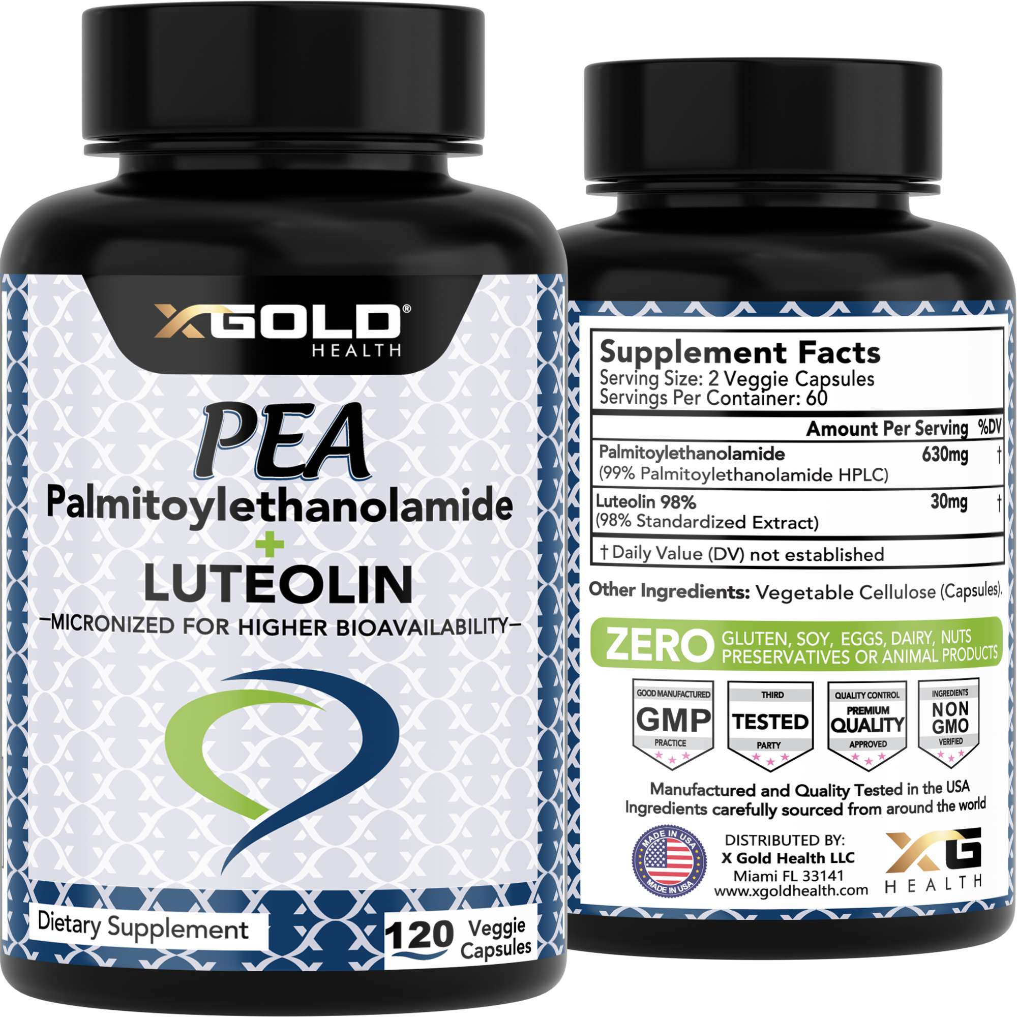PEA + Luteolin: Discomfort and natural way to relieve - X Gold Health