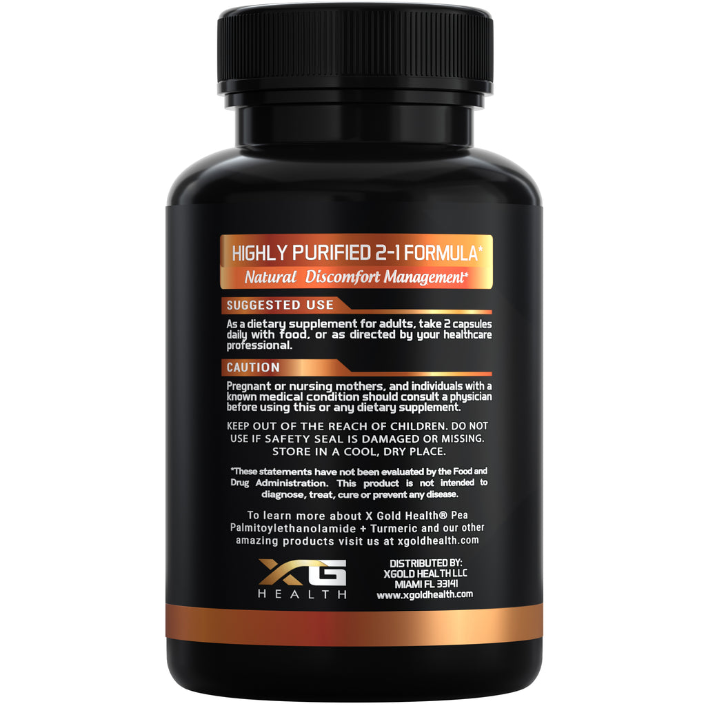 ビタミンp Palmitoylethanolamide 600 mg & Turmeric Curcumin 1000mg Supplement