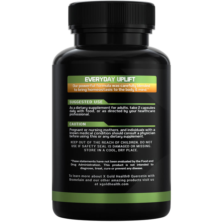X Gold Health Quercetin + Bromelain 1,300mg – Quercetin: 95% - Highly Purified and Highly Bioavailable Plus Bromelain 2,400 GDU/g - Made in USA | 120 Capsules - X Gold Health