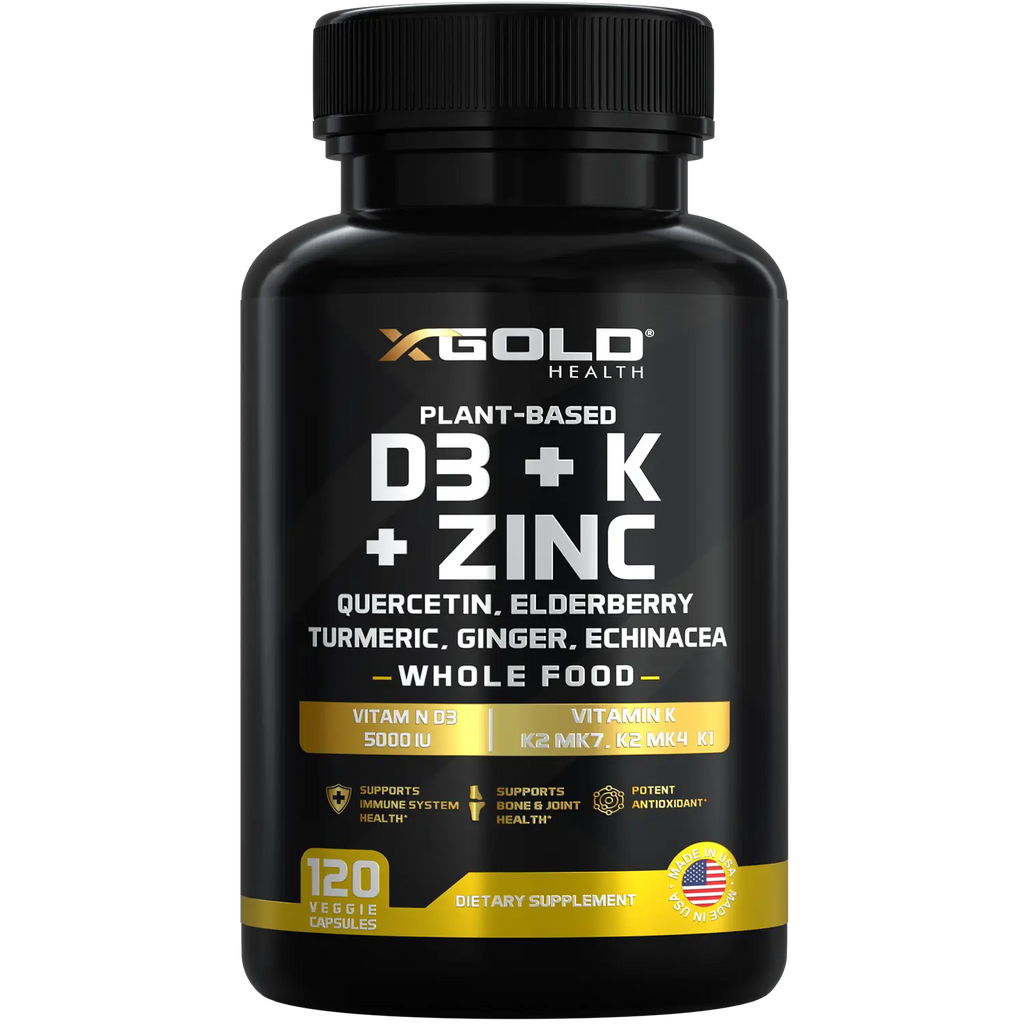 Vitamin D3 5000 IU, Vitamin K2 & K1, Zinc and Special Herby Blend Superior Bioavailability