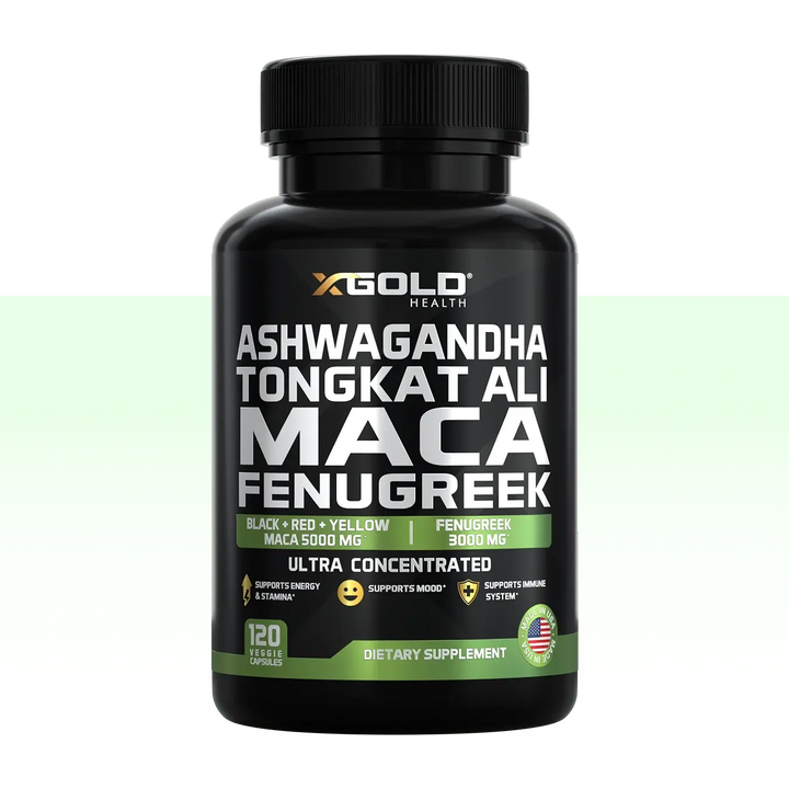 Ashwagandha, Maca &amp; Fenugreek - X Gold Health
