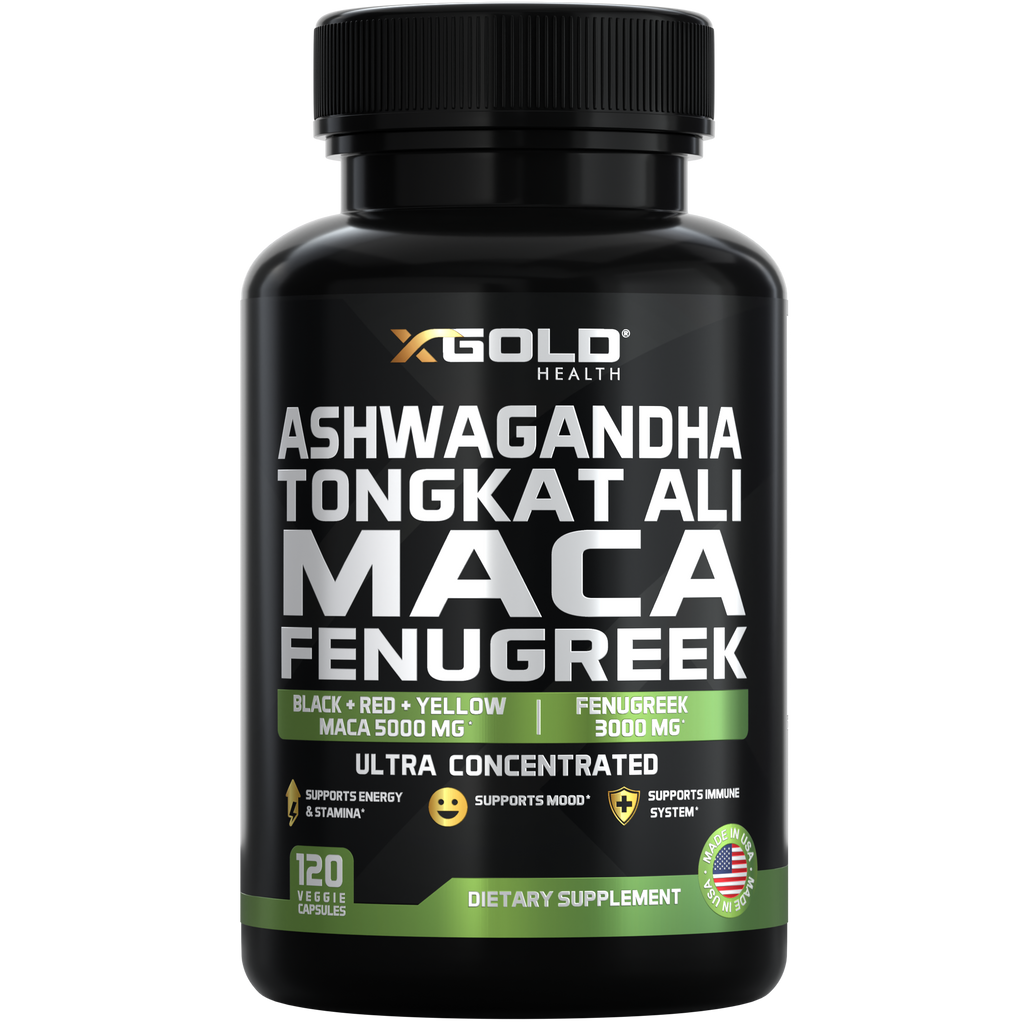 Ashwagandha & Maca Root  – Energy, Libido & Balance - X Gold Health