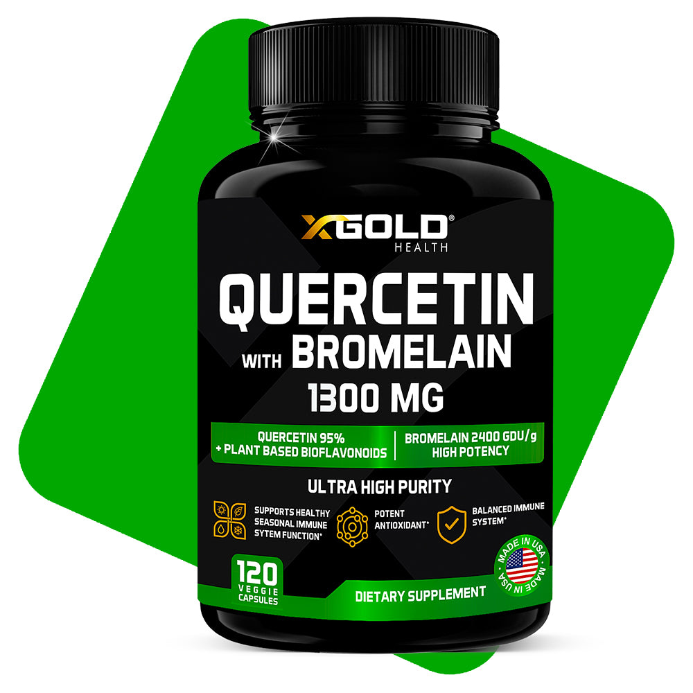 メロン！！5NB③ 5CB③ 2剤5.5%① X Gold Health Quercetin + Bromelain 1,300mg – Quercetin: 95% - Highly