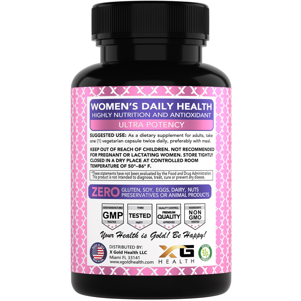 Organic Women's Daily Multivitamin with Wholefood – X Gold Health